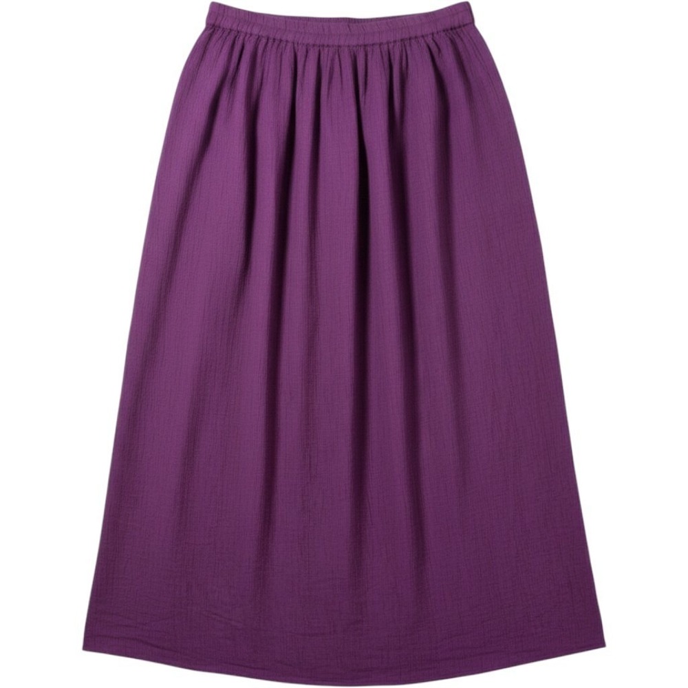 Ulla Popken Pull On Purple Boho‎ Skirt 100% Cotton Size 20/22 - New without Tags